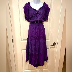 OSO CASUALS NWT purple peasant dress sz 3X